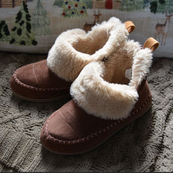 EUC Alpine by Dearfoams Mortiz Bootie Slipper Size 6 (Colour: Potting Soil) - Picture 5 of 10